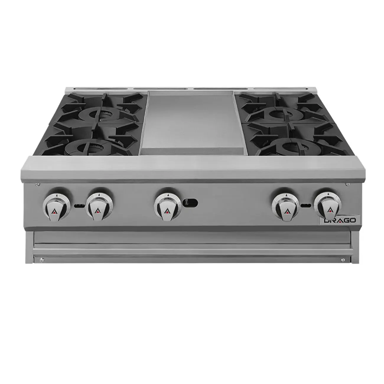 Parrilla Industrial 4 Quemadores Y Plancha 91 Cm DRAGO Cg-40P - Imagen 3