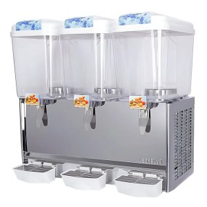 Dispensador De Bebidas 3 Tanques De 18 Litros Tipo Fuente 350W MIGSA LYP-3X18