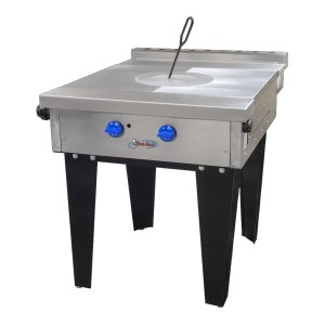 Estufa Industrial Extrapesada Plancha 2 Quemadores Sin Horno 87 Cm De Frente SAN-SON Zs-703