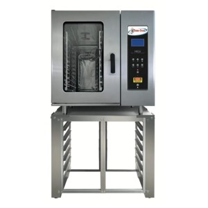 Horno De Convección Industrial Para 10 Charolas Banquetero Computarizado Con Base SAN-SON Hsc-U