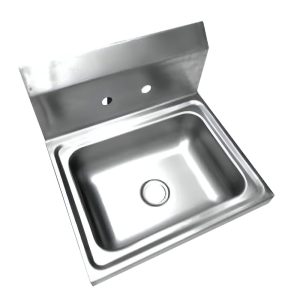 Lavamanos de Acero Inoxidable Para Empotrar 43X39 Sin Accesorios Cm MIGSA Bx-001-2