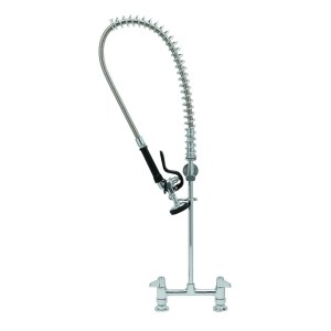 Llave De Prelavado Con Soporte Cubierta 8 PG T&S 5Pr-8D00 (SOBRE PEDIDO 8 SEMANAS POSTERIOR A SU COMPRA)