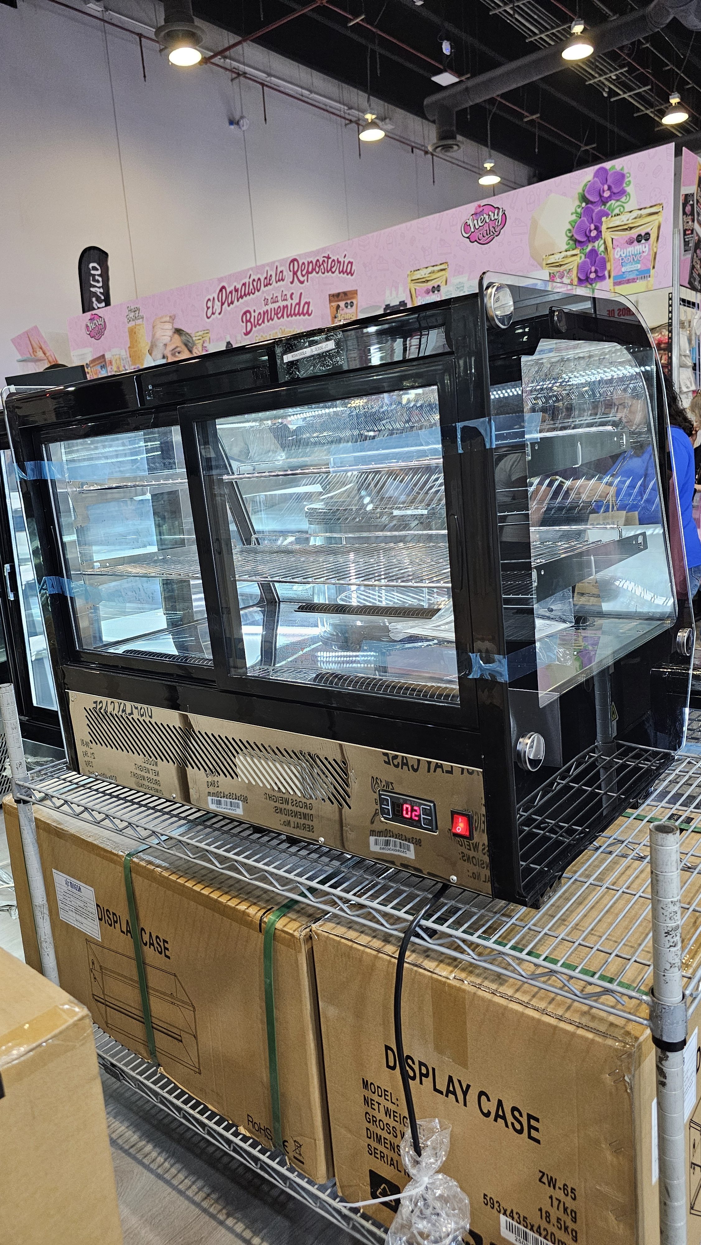 Vitrina Refrigerada Horizontal Sistema Antiempañante Sobre Mostrador 160L 88 Cm 110V MIGSA Rtw-160L4 - Imagen 5