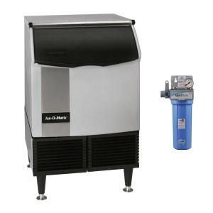 Maquina De Hielo Industrial 114 Kg / Dia Con Filtro 208V ICEOMATIC Iceu-220Fa+Fxi-11