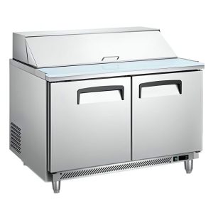 Mesa Refrigerada De Preparacion Para Ensaladas 2 Puerta 340L 122 Cm 110V MIGSA Scl-2