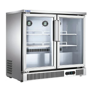 Refrigerador Contrabarra Industrial 2 Puertas Acero Inoxidable 92 cm MIGSA Sg250