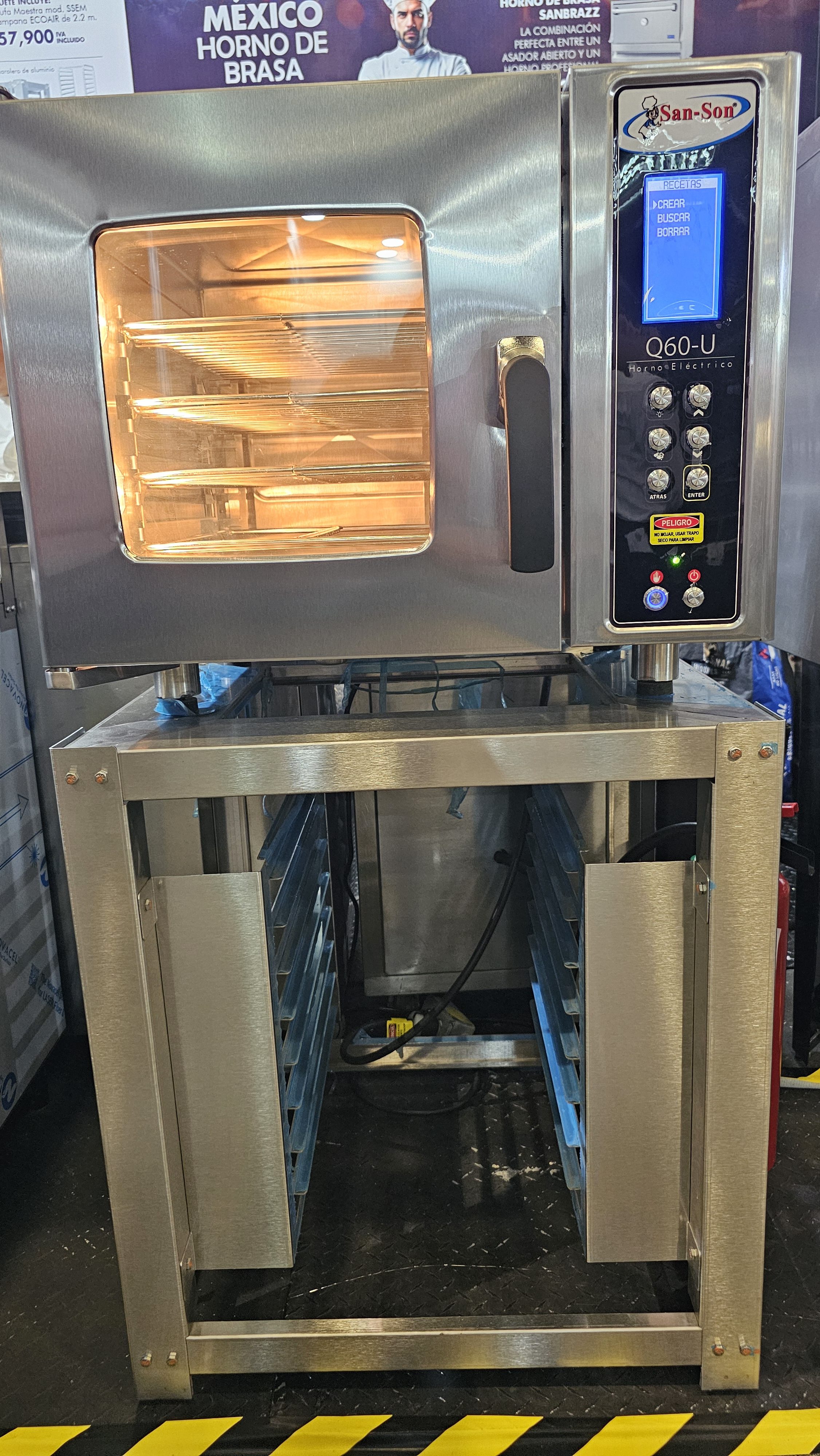 Horno de Convección Eléctrico Con Vapor Multifuncional SAN-SON Q60-U - Imagen 4