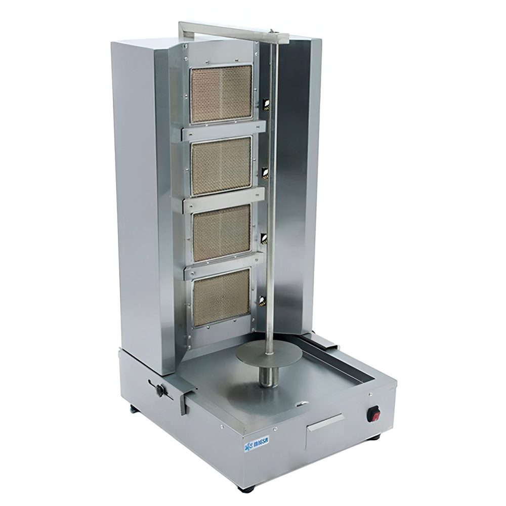 TROMPO TACOS PASTOR 4 BURNER 8 BRICK 50KG PASTORERO W/DOOR - Foto 7