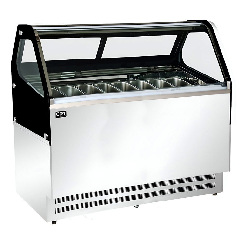 Vitrina Para Helado Italiano Gelato 8 Divisiones 220V 158 Cm CRT PROFESSIONAL Fggs1500Lm