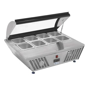 Vitrina Refrigerada Sobre Mostrador 8 Insertos 76.7 Cm MIGSA Rtw-67L