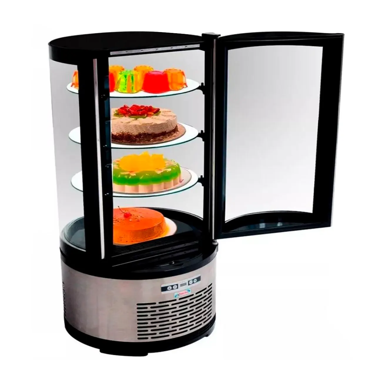 Vitrina Refrigerada Vertical Circular Giratoria 100L 48 Cm MIGSA Arc-100R