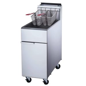 Freidora Industrial 2 Canastillas 4 Quemadores 22 Litros MIGSA Mgef-4-Mg