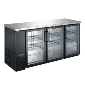 Refrigerador Contrabarra 3 Puertas De Cristal 185 Cm ICEHAUS Cbr-3Pc-Ss-01