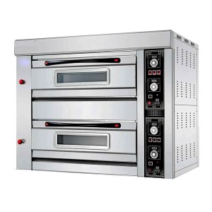 Horno Industrial De Gas 2 Secciones 6 Charolas Migsa Hgo-26