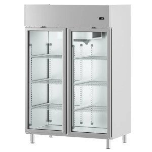 Refrigerador Industrial Vertical 2 Puertas De Vidrio 47 Pies Infrico Iag1402Cr