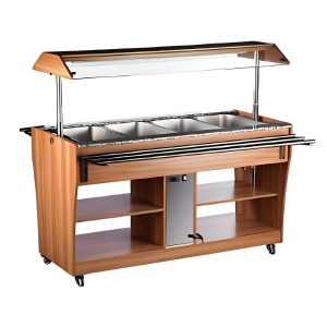 Mesa Buffetera Caliente Eléctrica 4 Insertos 1/1 MIGSA RTR-1490L