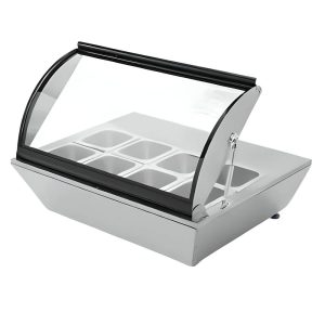 Vitrina Caliente Sobre Mostrador 8 Insertos 76.7 Cm MIGSA Rtr-67L