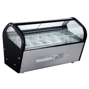 Vitrina Para Helados Tipo Italiano 6 Insertos 122 Cms De Frente MIGSA RTD-122L