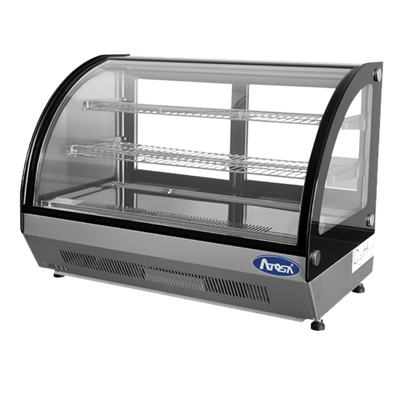Vitrina Refrigerada Sobre Mostrador Curvo 4.6 Pies Cubico 90 Cm 115V ATOSA CRDC-46 - Imagen 3
