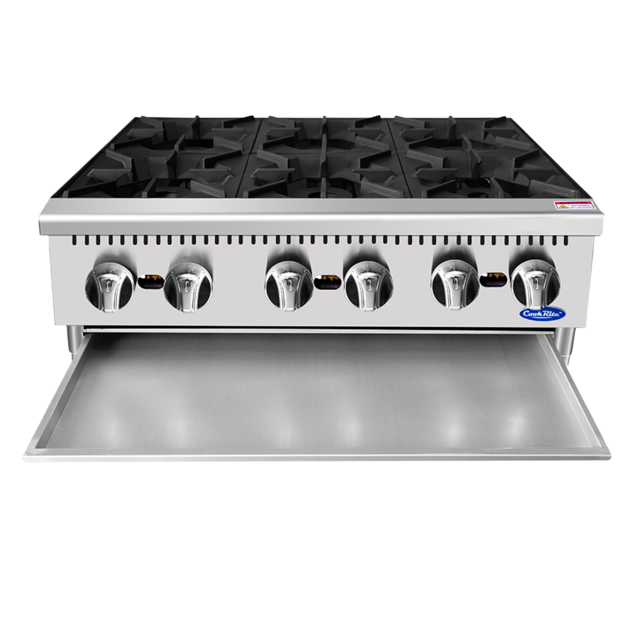 Parrilla Industrial HD 6 Quemadores 91 Cm COOK RITE ACHP-6 - Imagen 3