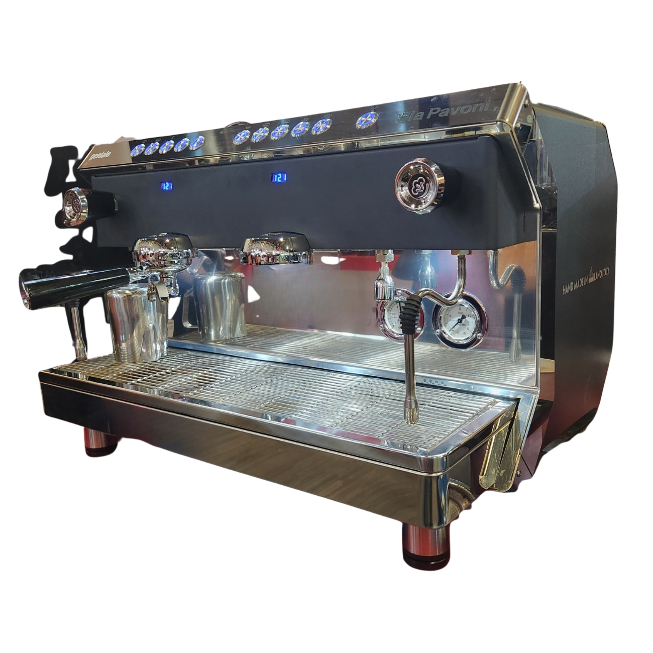 Cafetera Industrial Automática 2 Grupos 13 Litros Negra 220V LA PAVONI GENIALE 2V - Imagen 5
