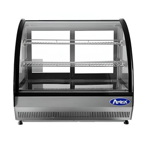 Vitrina Refrigerada Sobre Mostrador Curvo 3.5 Pies Cubico 70 Cm 115V ATOSA CRDC-35