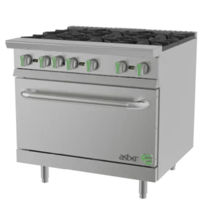 Estufa Industrial 6 Quemadores Y Horno De 36 PG ASBER AER 6 36 EM(4 SEMANAS)