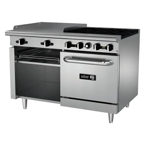 Estufa Industrial 4 Quemadores Plancha 24 PG Gratinador Horno 24 PG ASBER AEMR-G24-B4-48-H (4 SEMANAS)