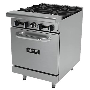 Estufa Industrial 4 Quemadores Y Horno De 24 PG ASBER AER-4-24 (4 SEMANAS)