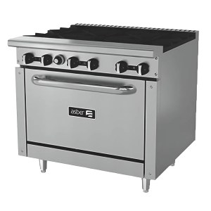 Estufa Industrial 6 Quemadores Y Horno De 36 PG ASBER AER-6-36 (4 SEMANAS)