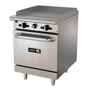 Estufa Industrial Plancha 24 PG Y Horno De 24 PG ASBER AER-G24-24-H (4 SEMANAS)