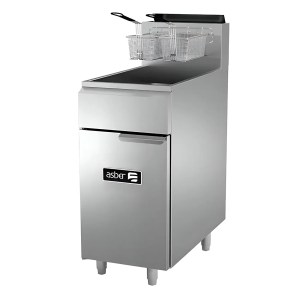 Freidora Industrial A Gas 1 Tina 3 Quemadores 50 lbs ASBER AEF-50-S (4 SEMANAS)