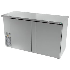 Refrigerador Contrabarra Acero Inoxidable 2 puertas Solida Ac Inox Slim Line ASBER ABBC 24 60 S HC