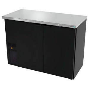 Refrigerador Contrabarra Vinil Negro 2 Puertas Solida En Vinil Slim Line ASBER ABBC-24-48 HC (4 SEMANAS)