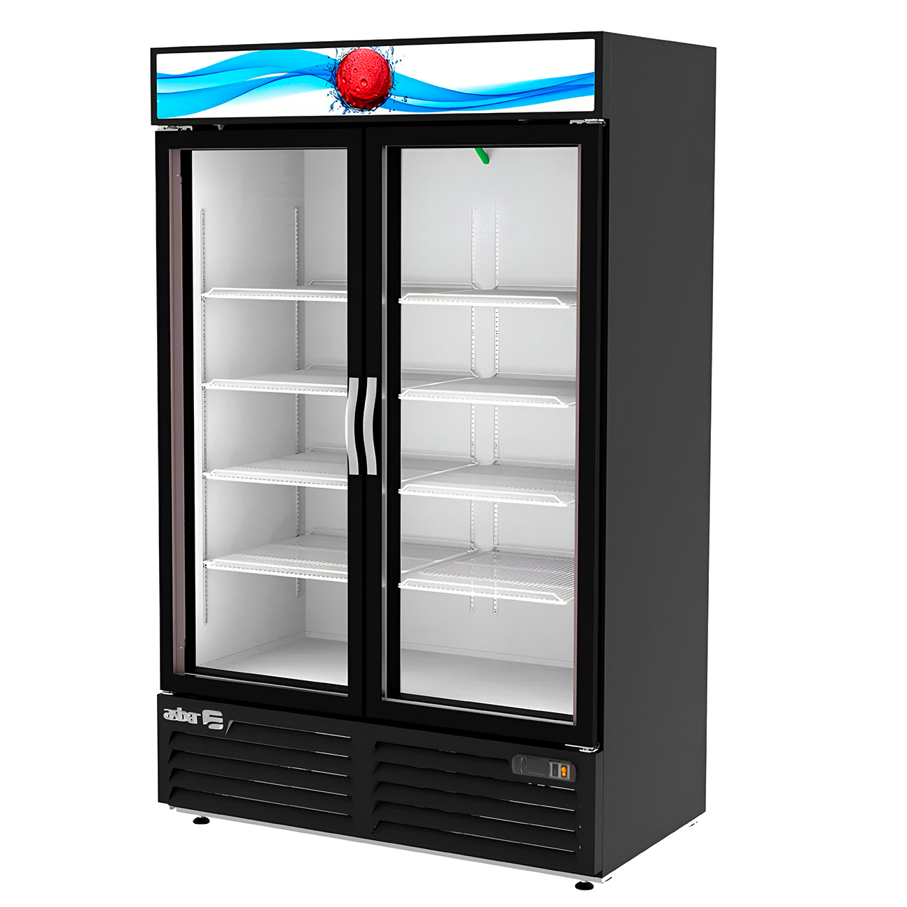 Refrigerador Industrial Vertical 2 Puertas Cristal Con Display Asber ARMD 37 HC (4 SEMANAS)