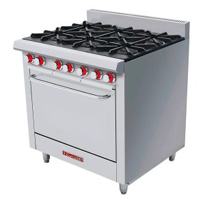 Estufa Industrial 6 Quemadores y Horno CORIAT EC-6-HG PISO MASTER