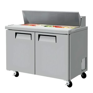 Mesa Refrigeradora de 2 Puertas Para Preparar Sándwiches y Ensaladas SOBRINOX MRSS-48-2S