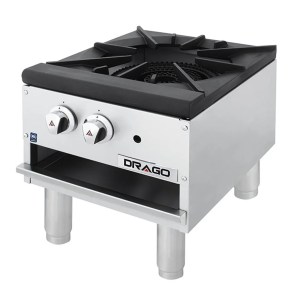 Estufon de 1 sección patas cortas gas propano DRAGO GPFO-01-LH