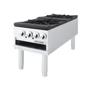 Estufon de 2 secciones vertical patas largas gas propano DRAGO GPFO-02-VSH