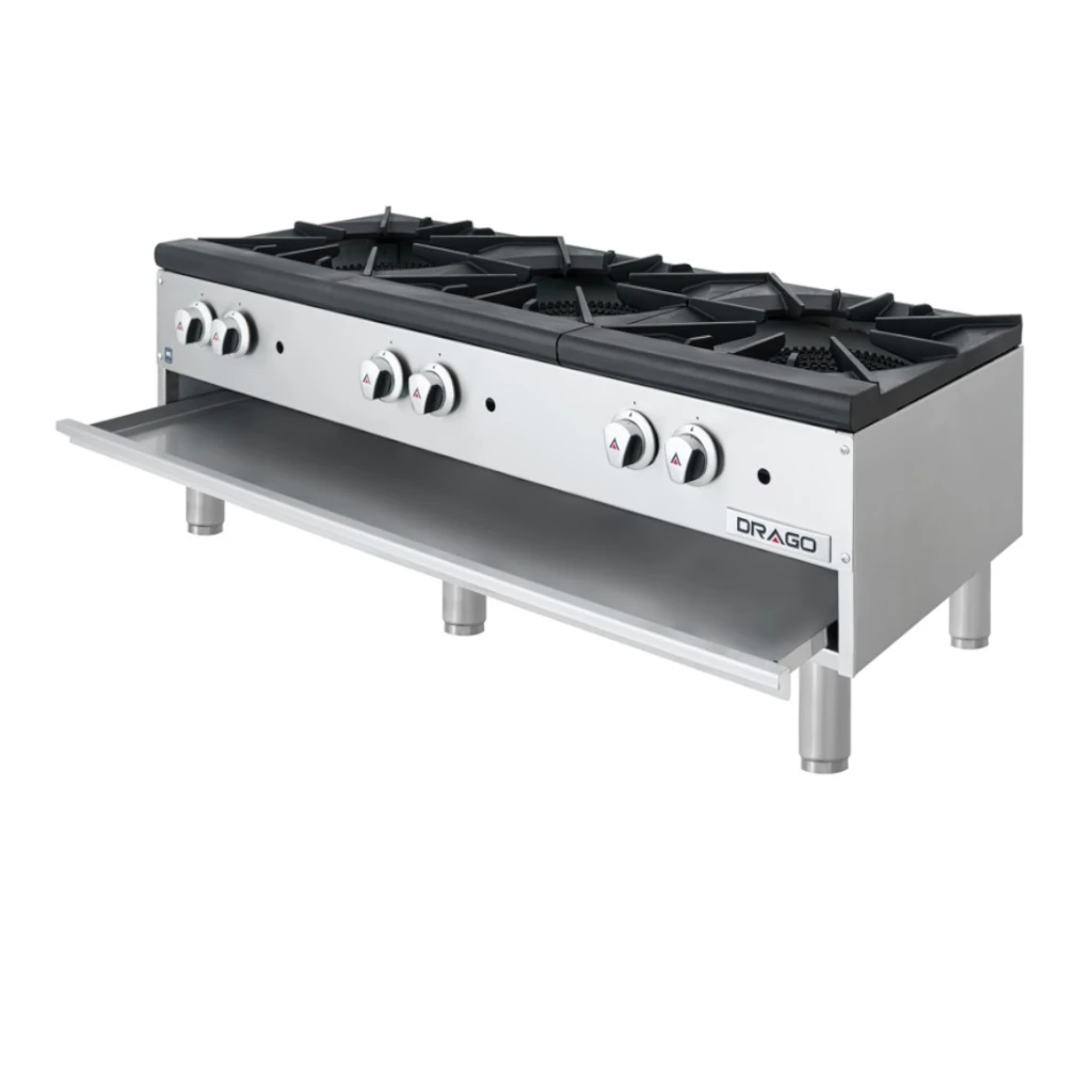 Estufon de 3 secciones horizontal patas cortas natural drago GNFO-03-HLH