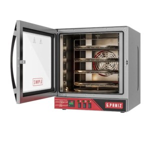 Horno de Convección Giratorio Electrico 4 Pizzas 35cm 2.3 KWH GPANIZ FCR4