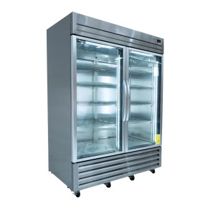 Refrigerador Industrial Vertical 2 Puertas Cristal 49 Pies GELUM GP-EV-2PV-49