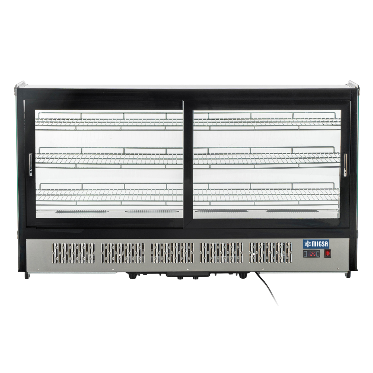 Vitrina refrigerada cristal curvo con 4 niveles de exhibición 150 cm Migsa CW-295R - Imagen 5