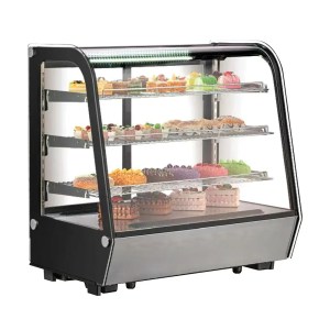Vitrina refrigerada cristal curvo con 4 niveles de exhibición 120 cm Migsa CW-235R