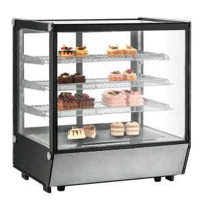 Vitrina refrigerada cristal recto con 4 niveles de exhibición 120 cm Migsa CW-235