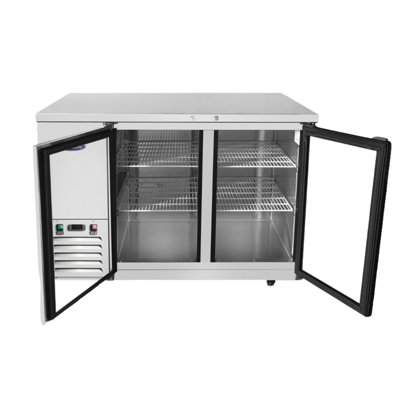 Refrigerador Contra Barra 2 Puertas Cristal 121 CM 115V ATOSA MBB48GGR - Imagen 2