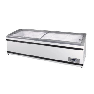 Exhibicion Dual Refrigerada Congelador Supermercado 739L CRT PROFESSIONAL DUAL TEMP SMR 2200 SLB A1B2 AD LED