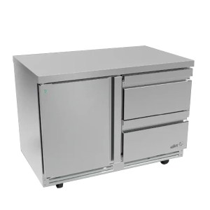 Mesa Refrigerada Bajo Mostrador 2 Cajones 1 Puerta Premium Line ASBER AUTR-60-D2 P HC (4 SEMANAS)