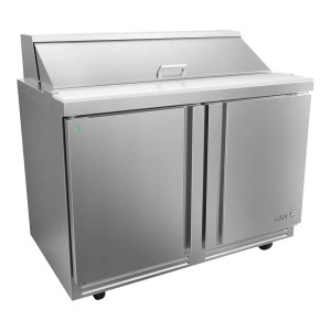 Mesa Refrigerada Para Ensaladas 12 Insertos 2 Cajones 1 Puerta Premium Line Asber APTS-48-12-D2 P HC (4 SEMANAS)