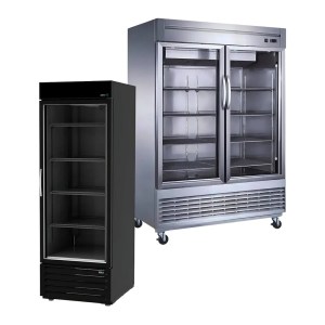 Congeladores Verticales Puerta de Vidrio